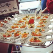 Lepeltje gerookte zalm